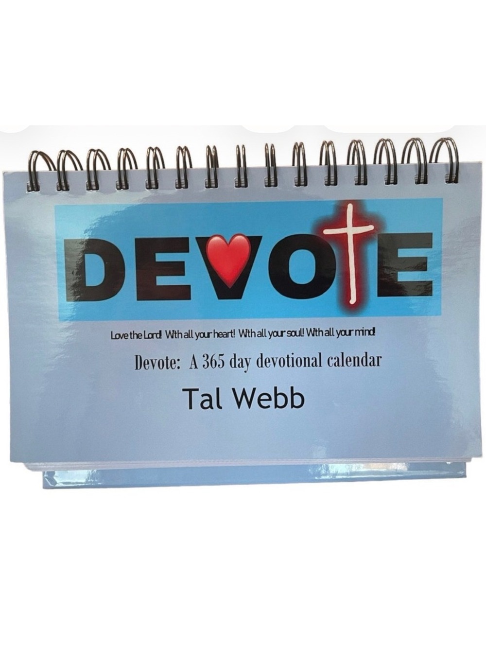 DEVOTE 365 Day Christian Devotion Calendar Tal Webb Spiral Bound Daily Scripture